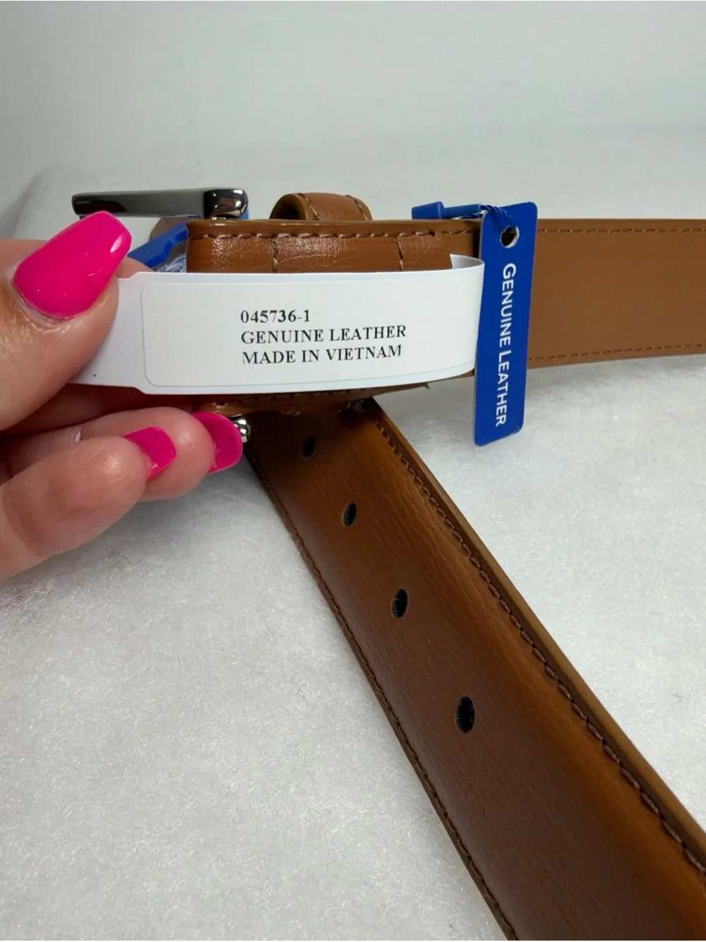 MEN'S VINCE CAMUTO BROWN GENUINE LEATHER NWT BELT SIZE 36